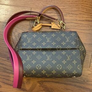 Louis Vuitton Brown and Pink Monogram Shoulder Bag